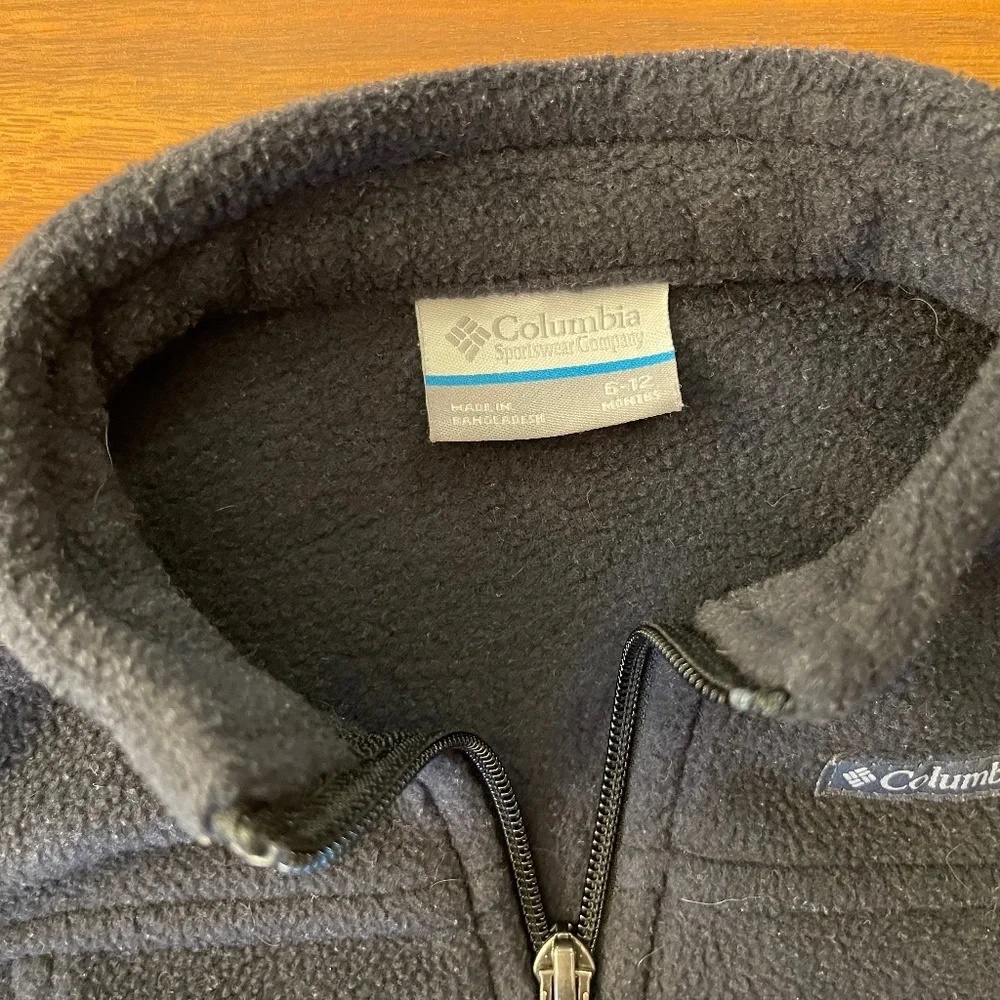 Black Columbia Fleece, 6-12 mos - Picture 3 of 3